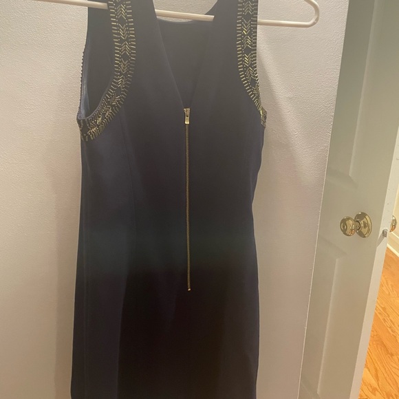 Lilly Pulitzer Navy Beaded Chrissy Dress - Picture 5 of 8